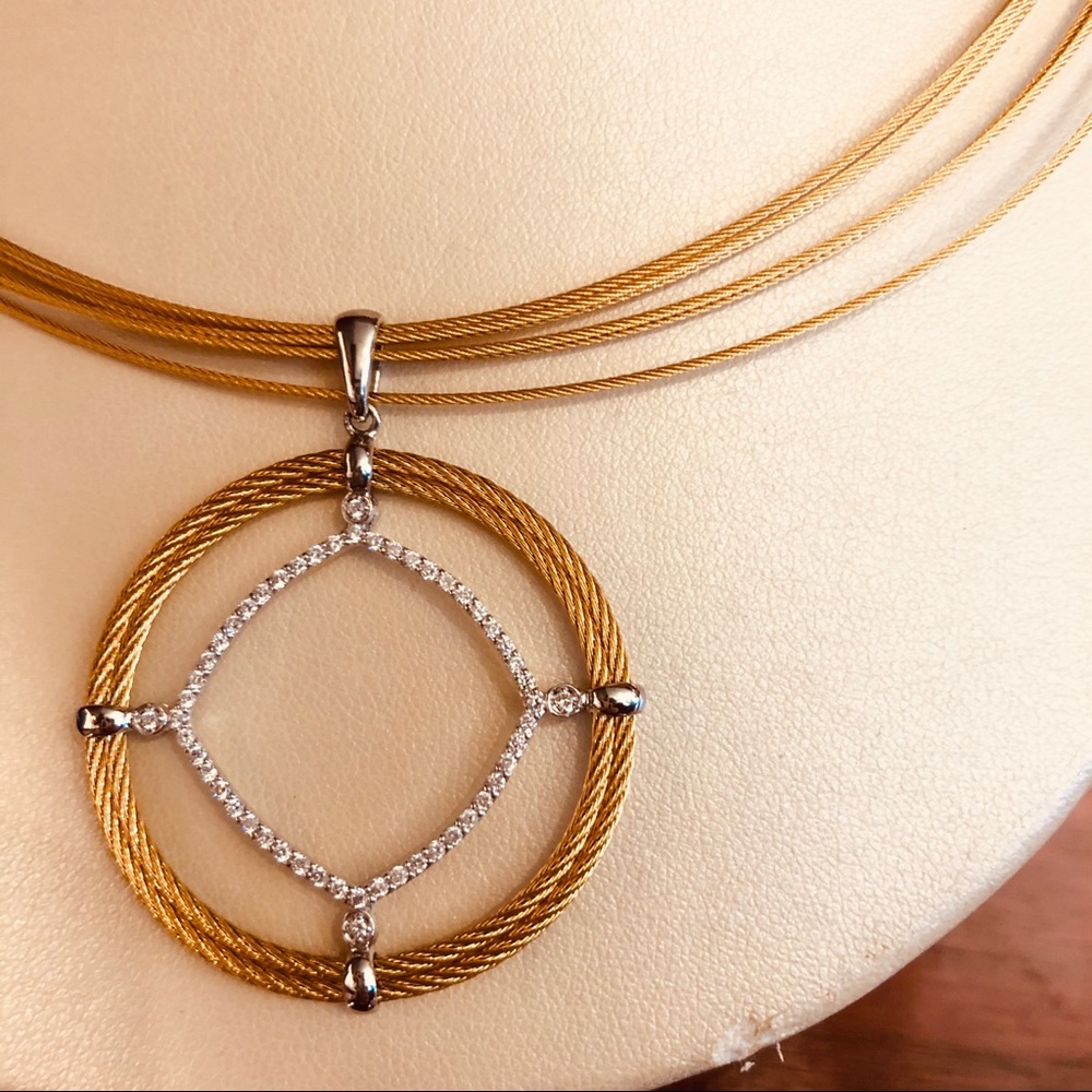 Alor Cable and Diamond Necklace - Picture 3 of 5